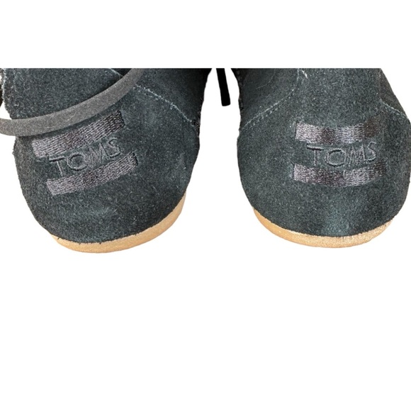 TOMS Women Ankle Boots 9049 ZAHARA, Shearling and Suede Moccasin Boots Size 9 - Picture 7 of 9